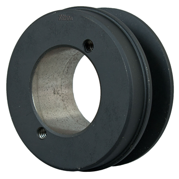Cast Iron 4L, 5L, A, B Belt Cross 3.15 in OD 2 Grooves Sheave